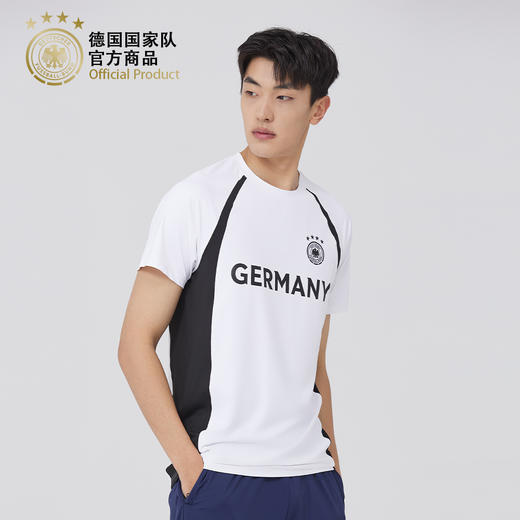 德国国家队官方商品 | 黑白拼色休闲百搭T恤短袖运动户外足球迷 商品图1