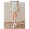 MAXRIENY精致华丽感高腰包臀半裙2024夏季新款修身显瘦裙子(货号:MS85SK024) 商品缩略图1