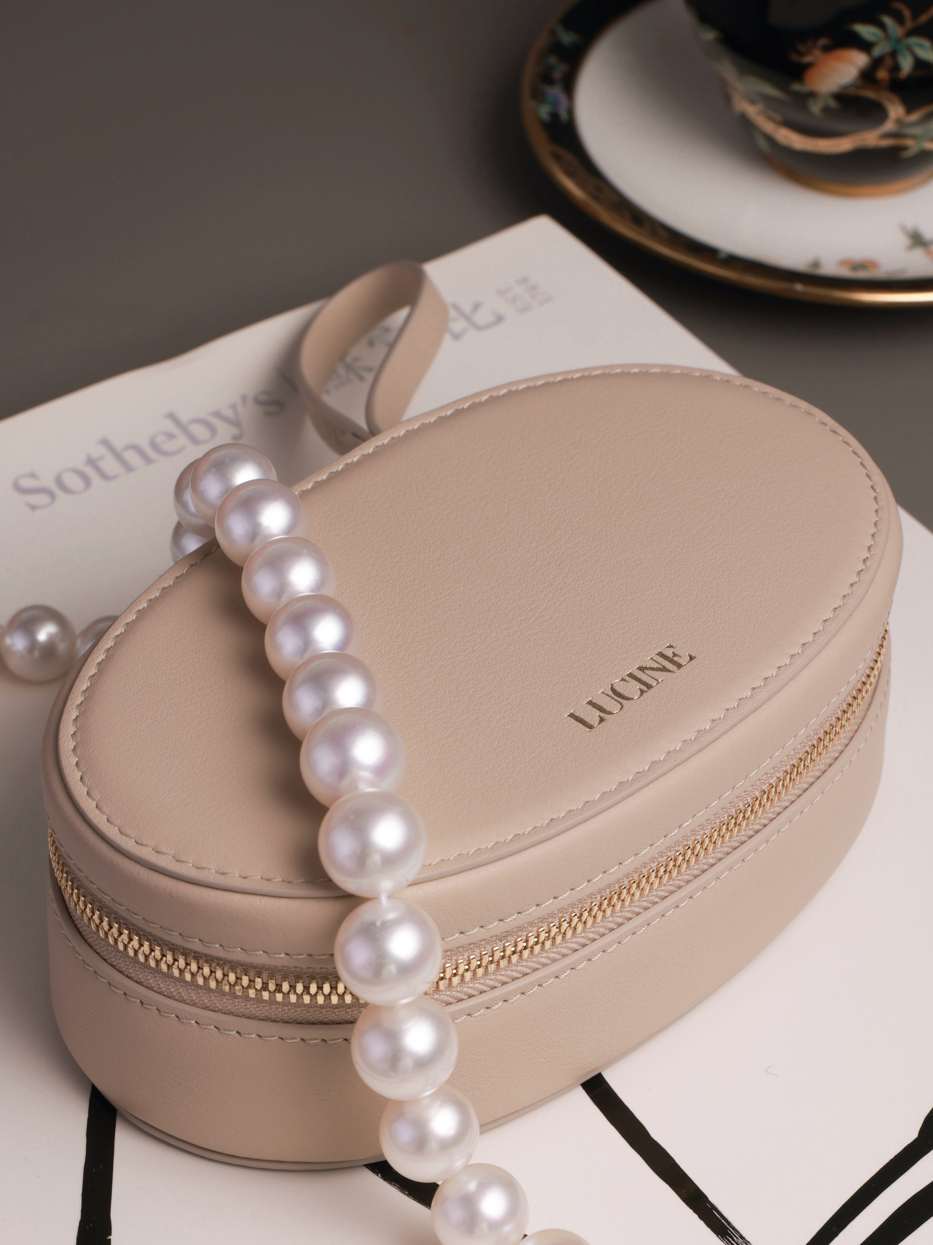 鹿鸣周边 ｜Napa牛皮便携珠宝盒