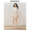 MAXRIENY精致优雅风珠片绣花半裙2024夏季新款直筒高腰半身裙子(货号:MS85SK025) 商品缩略图1