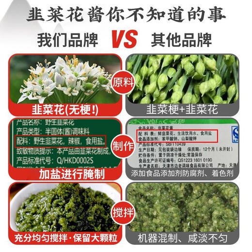 【舌尖推荐！内蒙特产韭花酱】舌尖上的中国推荐，入口鲜香，自制草原野生火锅羊肉蘸料下饭菜拌饭酱辣椒酱拌面酱 商品图2