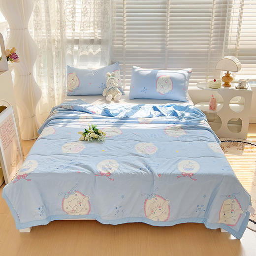 【呵护一整晚睡眠】三丽鸥A类水洗棉夏凉被 吸湿透气 手感细腻柔软 亲肤舒适 商品图4