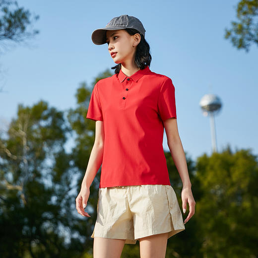 【男女款夏季冰丝polo衫】经典立领 高弹透气 吸湿速干 垂感免烫 舒适亲肤 商品图6