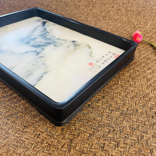 云石+紫光檀茶盘/托盘/底座 商品图4