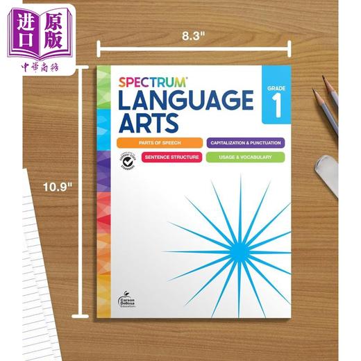 【中商原版】美国新课标教辅 光谱练习册 语言艺术 1年级 Spectrum Language Arts Workbook Grade 1 英文原版Carson Dellosa 商品图4