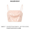 【商场同款】MAXRIENY奢华樱花粉珠片绣花吊带blingbling小背心(货号:MC88TP603) 商品缩略图4