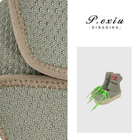 PanYiXiu/潘依绣欧美风设计款魔术贴系带高帮运动鞋 QL91001