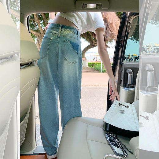 <曾小咸推荐> 【长腿狙击】蓝色牛仔裤 商品图3