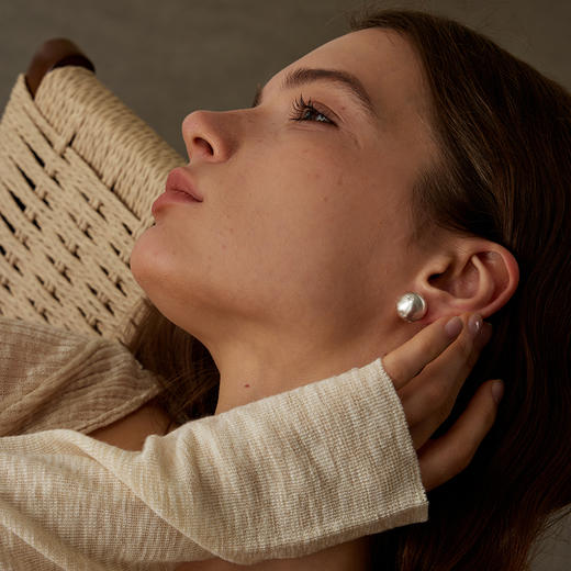 ARSIS｜星夜系列 丝光星月两戴耳钉 商品图4