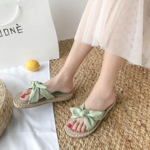 夏天温柔配裙子凉鞋仙女风潮2023年新款夏季学生平底沙滩sjmh25 商品图2