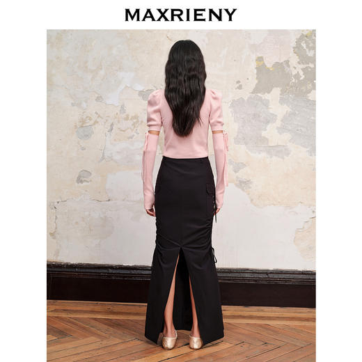 【城市芭蕾系列-商场同款】MAXRIENY芭蕾工装风系带鱼尾半裙23秋(货号:MC88SK615) 商品图3