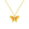 六鑫珠宝 足金999珐琅彩色蝴蝶吊坠 商品缩略图4