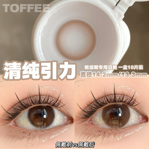 Toffee 日抛 燕麦黑咖/奶油森林/少女心事/清纯引力/童颜小鹿/半熟恋人 商品图5