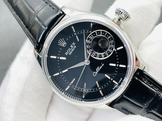 TWF劳li士切利尼系列。尺寸39*11.5mm，3165克隆机芯，蓝宝石镜面，鳄鱼皮表带，男士腕表，密底，自动机械机芯 商品图3