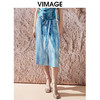VIMAGE纬漫纪夏季新款设计感高腰显瘦时尚通勤半身裙V2106720 商品缩略图0