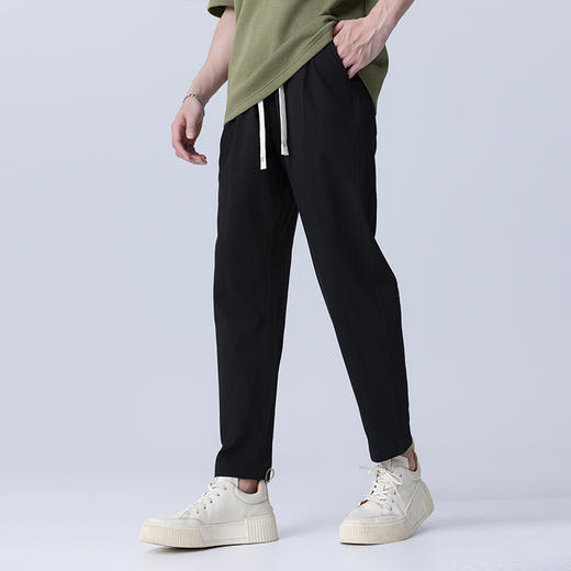 【断码清仓】HX 夏季萝卜休闲长裤微宽松Z203420004101 商品图6