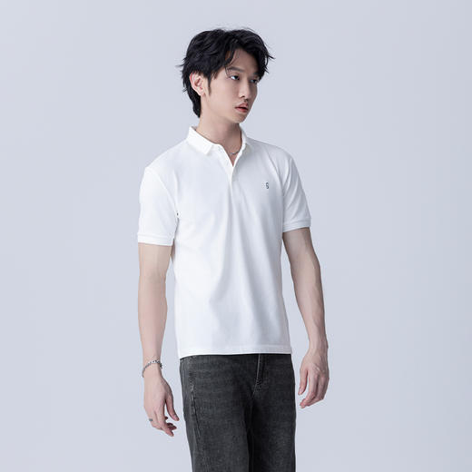 【新品上新】HX 夏季翻领短袖T恤S102422990101/02POLO杉 商品图1