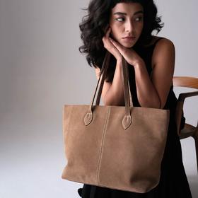 TUSTING 英国原产植鞣绒面皮麂皮Alice Tote爱丽丝托特【该商品不支持用券】