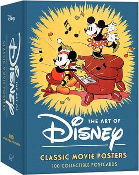 迪士尼的艺术 经典电影海报 100张明信片 英文原版 The Art of Disney: Iconic Movie Posters: 100 Collectible Postcards 迪斯尼主题周