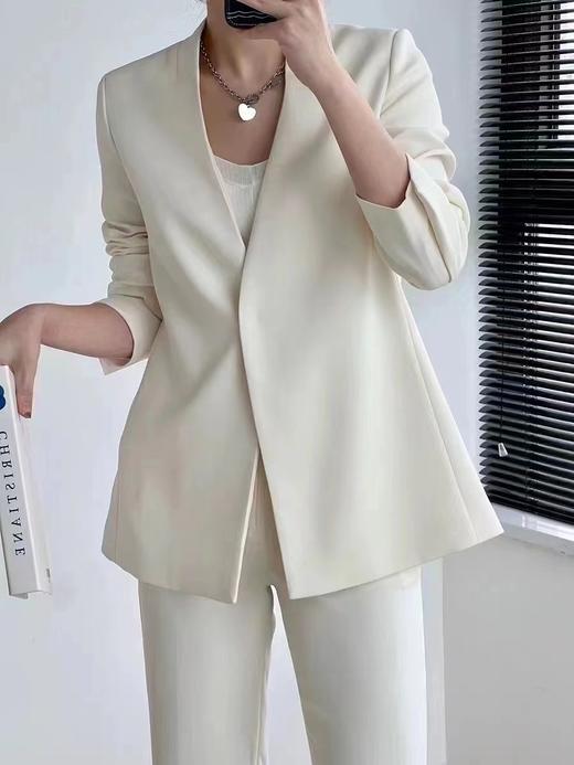 极简主义无领西装外套 商品图5