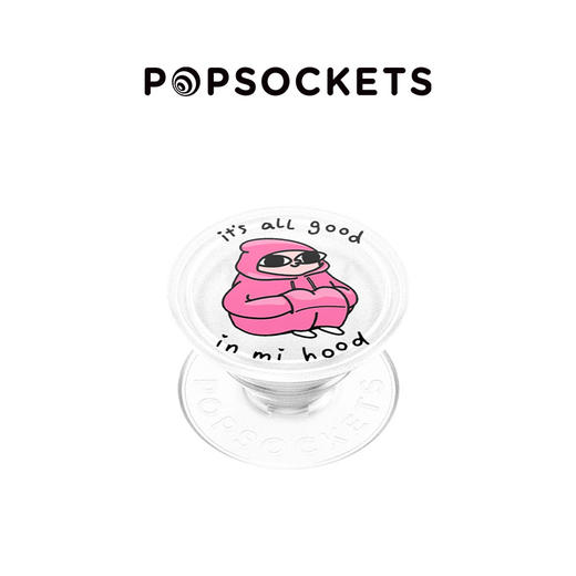 【小豆的悠游日常】蹲豆 POPGRIP泡泡骚 Graphic平面系列 粉色 字母 卡通 商品图0