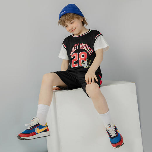 迪士尼夏季新品男女童套装透气儿童套装休闲婴幼儿套装 商品图8