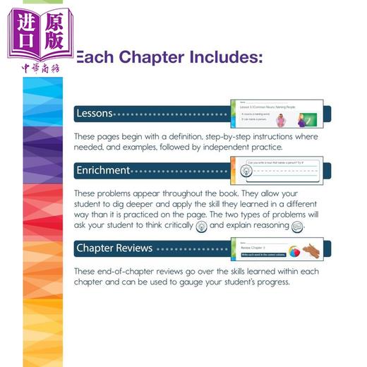 【中商原版】美国新课标教辅 光谱练习册 语言艺术 1年级 Spectrum Language Arts Workbook Grade 1 英文原版Carson Dellosa 商品图5