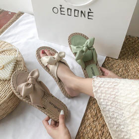 夏天温柔配裙子凉鞋仙女风潮2023年新款夏季学生平底沙滩sjmh25
