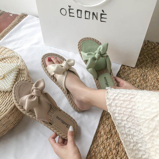 夏天温柔配裙子凉鞋仙女风潮2023年新款夏季学生平底沙滩sjmh25 商品图0
