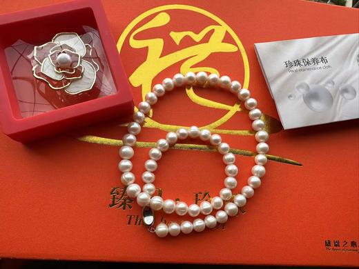 六鑫珠宝 母亲节天然淡水珍珠礼盒套装 送妈妈婆婆女神节礼物 商品图6