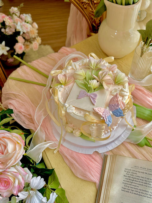 玉兰寄情巧克力刮刀花蛋糕 商品图9