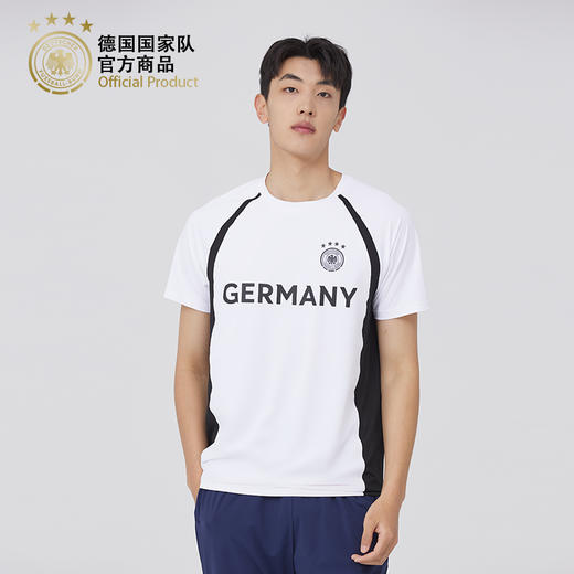 德国国家队官方商品 | 黑白拼色休闲百搭T恤短袖运动户外足球迷 商品图2