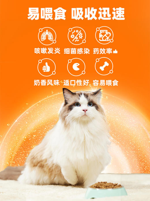 普安特弗诺多猫咪感冒药猫咪咳嗽流鼻涕猫鼻支打喷嚏消炎药盐酸多西环素（猫用）zx 商品图2