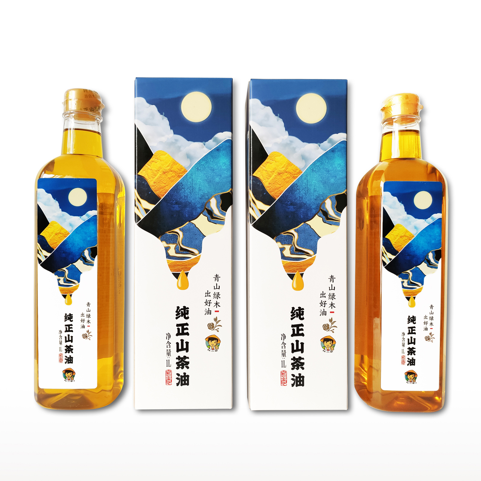 纯正山茶油 1L x 2盒