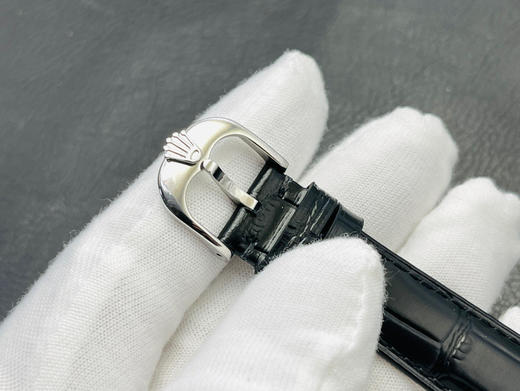 TWF劳li士切利尼系列。尺寸39*11.5mm，3165克隆机芯，蓝宝石镜面，鳄鱼皮表带，男士腕表，密底，自动机械机芯 商品图8