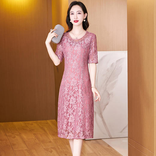 简约高档刺绣平时可穿宴会晚礼服裙LC2368 商品图3