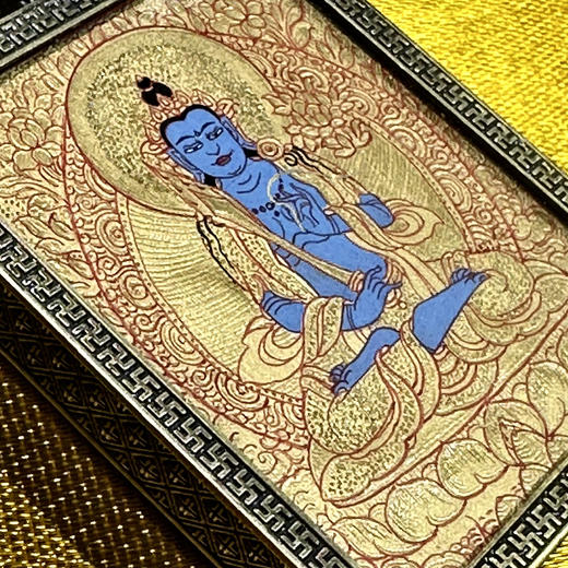 金唐《虚空藏菩萨》唐卡佛牌 商品图1