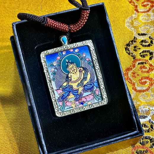 彩唐《黄财神》唐卡佛牌 商品图1