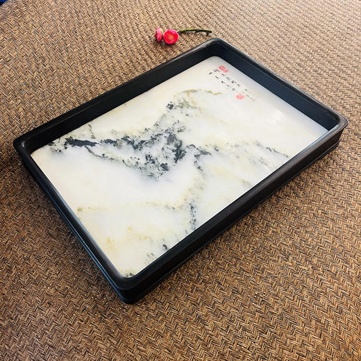 云石+紫光檀茶盘/托盘/底座 商品图0