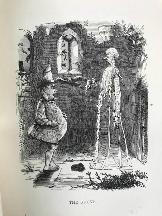 1889年 英格斯比传奇故事集 克鲁克香克、里奇等名家16幅插图 漆布精装32开 商品图6