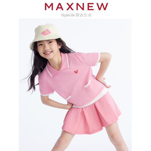 【毛衫】童装POLO爱心短袖毛衫 1N2362501 商品图2