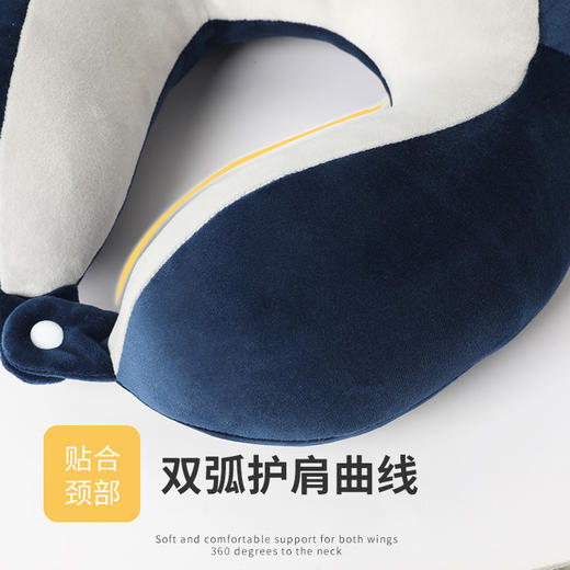 国庆出游【驼峰u型枕颈枕】人体工学设计办公室午睡神器 端午节汽车高铁午休枕 商品图3