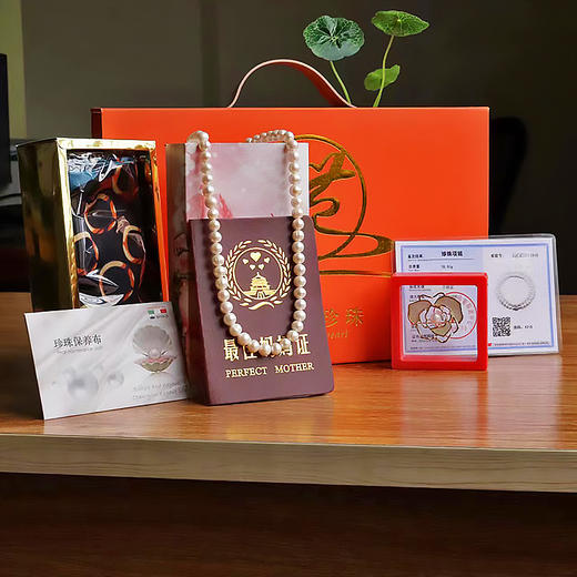 六鑫珠宝 母亲节天然淡水珍珠礼盒套装 送妈妈婆婆女神节礼物 商品图3