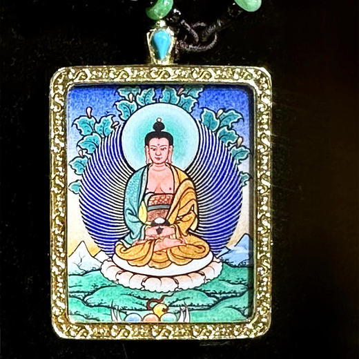 彩唐《阿弥陀佛》唐卡佛牌 商品图0