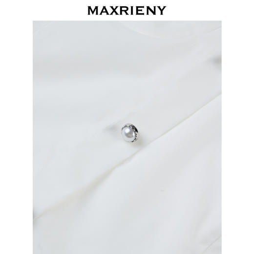 MAXRIENY一字肩吊带雪纺衫秋季上衣泡泡袖(货号:MC87TP600) 商品图4