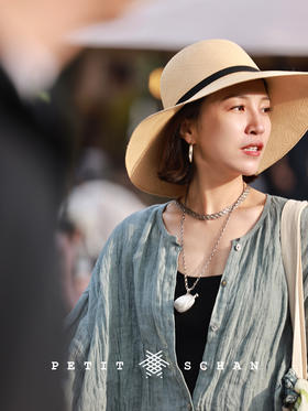 满月之舞 纯亚麻压皱肌理七分袖A字衬衫