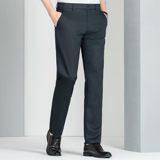 【含天丝莱赛尔】圣得西商务休闲裤易打理弹力长裤男2412913018 商品图7