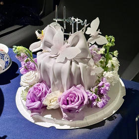 翻糖鲜花蝴蝶结（提前2天预定）鲜花根据当天花店花材随机搭配