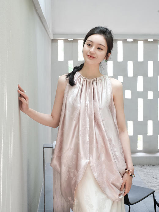 盛唐牡丹 |真丝芙蓉花上衣 商品图8