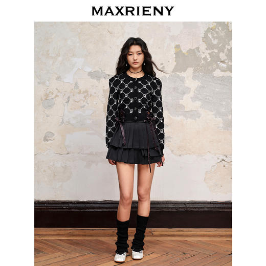 MAXRIENY优雅芭蕾风针织开衫外套秋(货号:MC88SW589) 商品图3